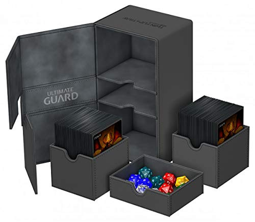 Ultimate Guard Twin Flip´n´Tray Deck Case 200+ Standardgröße XenoSkin Grau