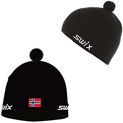Swix Tradition hat w Flag - Black