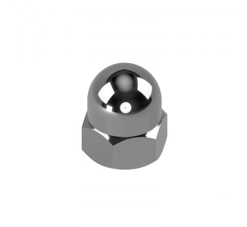 50 Edelstahl V4A Hutmuttern DIN 1587 A4 M6