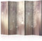 decomonkey Paravent Raumteiler Innen Pusteblume 225x172 cm 5 Teilig Beidseitig Room Divider Wall Raumteiler Stehend Trennwand Sichtschutz Spanische Wand Sichtschutzwand Wohnzimmer Holz Abstrakt
