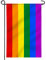 Bandera de Jardín Premium de Doble Cara ANLEY - Arcoíris Orgullo Gay - Banderas Decorativas de Jardín - Resistente al Clima y Doble Costura - 45 x 30 cm