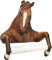 Porte-Papier hygiénique - Stallion Steady Cheval Rustique Salle de Bains Décor - Toilettes Rouleau de Papier - Bathroom Wall Décor