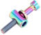 Bicycle Seatpost Screw M5x30/35/40mm Titanium Alloy Bike Seatpost Fixed Round Head Screw (M5x35-Rainbow)