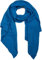 styleBREAKER Damen weicher unifarbener Web Schal in asymmetrischer Form, Winter, Stola 01017118, Farbe:Royalblau