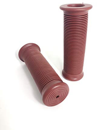 Griffgummi-Paar 22/25mm braun 7/8 Zoll Lenker 124mm Motorrad Roller Griffe