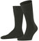 FALKE Herren Socken Airport M So Wolle Baumwolle einfarbig 1 Paar, Grün Green Melange 7155, 45-46
