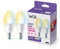 WiZ Tunable White LED Lampen E14 2er-Pack (470 lm), 40 W Kerzenlampen mit warm- bis kaltweißem dimmbarem Licht, smarte Lichtsteuerung über WLAN per Stimme/App