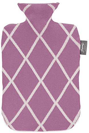 fashy Hot Water Bottle 2.0 L with Knitted Cover and Zip