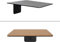 1x Wandstufe Katzentreppe Klettersystem für Haustiere, belastbare, stabile Ablage/Plattform Schwarz mit selbstklebender, rutschfester Korkmatte für Vasen Blumentöpfe, Wandmontage (ohne Kork, 20x25 cm)
