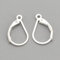 Perlin 925 Sterling Silber Ohrhaken Ohrstecker Ohrringe Klapp Brisuren Ohrhänger Ohr-Verschluss Klappbügel 16mm - 1 Paar