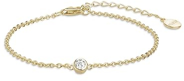XENOX® Zarge Armband - Damen Armband aus hochwertigem 925/- Sterlingsilber mit Zirkonia Stein | XS7320G