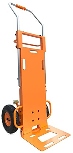 YESYUE Elektrische Sackrodel, 250 kg Tragkraft Elektrischer Treppensteigwagen, Akku Treppen rauf und runter Arbeitssparende Sackkarre mit Teleskopgriff, Abnehmbarer 48 V/12Ah