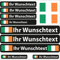 INDIGOS UG Fahrrad Aufkleber Irland - 13 Fahnenaufkleber glatt - Sticker selbst gestalten - Fahrrad - Auto - Motorrad - Namensaufkleber wasserfest personalisiert - Wunschtext