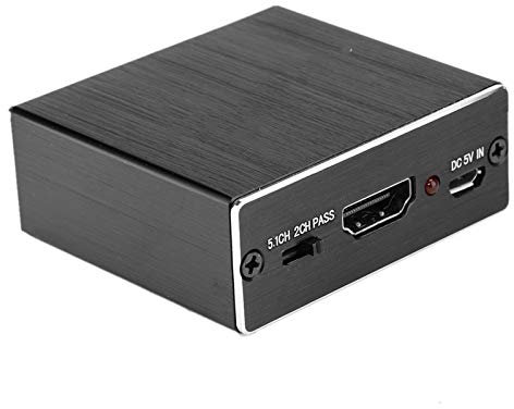Audio-Digital-Analog-Konverter, 4K X 2K HDMI 1.4 Audio Extractor 5.1 Sound Channel Optical Fiber Converter Adapter für DVD-Player/Verstärker PS3