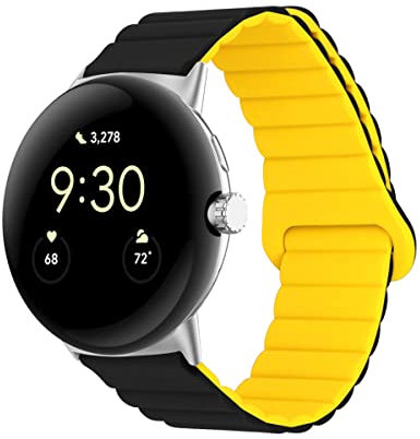 Silikon Armbänder für Google Pixel Watch Männer und Frauen Bewegung mit Magnet Armbänder Ersatzband mit Magnet Armbänder Kompatibel mit Google Pixel Watch (5)
