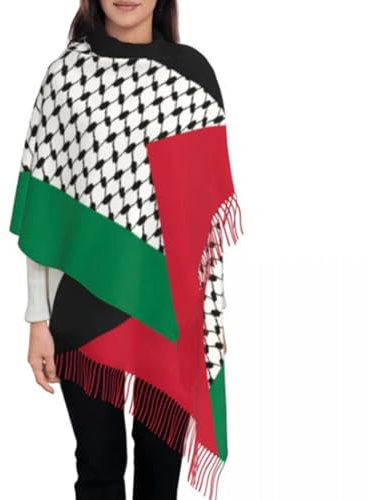 GRONGU Arabischer Schal Trendiger Palästina Schal Perfekter Winddichter Unisex Schal Für Erwachsene Winter Verbessert Den Look Geeignet Für Jeden Anlass