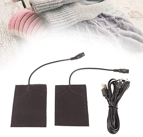 Yctze Portable 5V Carbon Fiber Heating Pad Hand Warmer Usb Electric Fever Heat Mat Usb Heater Replacement Heating Pad for Foot Warmer Clothing Usb Heating Pads Usb Heat Pads for Gloves 1
