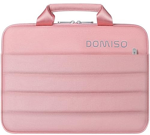 DOMISO 14 inch Laptop Sleeve Waterproof Carrying Handbag Laptop Briefcase Compatible with MacBook Air/MacBook Pro/MateBook 14/Dell Latitude/HP Elitebook/Microsoft Surface Book,Prink