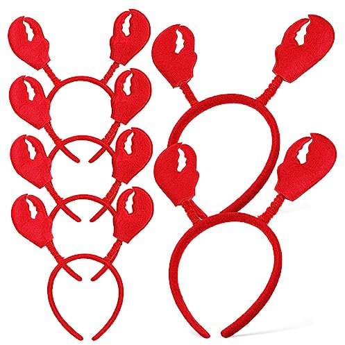 Ipetboom 6pièces Bandeaux Crabe Et Homard Pour Cosplay Accessoires De Déguisement Adorables Pour Femmes Et Fêtes à Thème Fruits De Mer