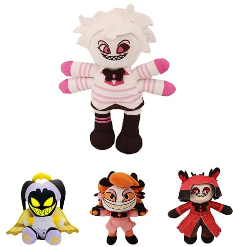 HYDTQCL Hazbin Hotel Peluche, 2024 Juguete de Peluche Hazbin Hotel, Cute Stuffed Animal Doll, Anime Stuffed Animal Toy para Regalar TV Fans, Niños y Niñas de Cumpleaños (A)
