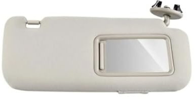 Viseras Parasol para Toyota para Auris para Corolla 2007-2013 Visera Interior del Automóvil con Espejo Parasol Gris Beige Lado Izquierdo Derecho del Pasajero Visera Solar para Coche(Beige Right)