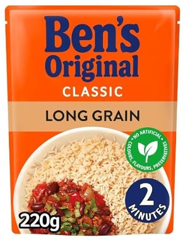 12 x Original Long Grain Microwave Rice 220g Delicious Tasty And Twisty Treat Gift Hamper For Birthday,Christmas,Easter