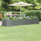 Tino Tech Garten-Hochbeet 296x80x36 cm Pulverbeschichteter Stahl Raised Bed Pflanzkübel Pflanzbeet Anzuchtbeet Kräuterbeet Pflanzenbeet Gemüsebeet Gartenbeet aus Metall Grau