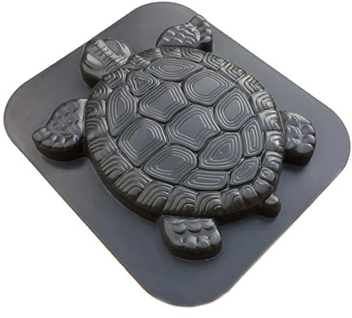 Moules en béton bricolage de forme de tortue unique moules de trempage de pierre de pierre réutilisables de décoration de jardin personnalisée moule de chaussée de tortue pour la statue d'artisanat,