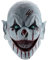 Gruselige Clown Maske - Horror Lächeln Killer Glatzköpfige Dämonen Vollkopf Latex Maske - Blutige Teufels Halloween Cosplay Kostüm Zubehör