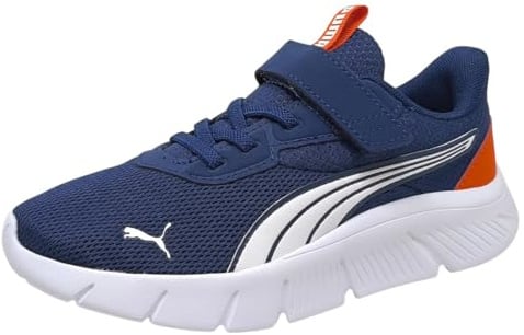 PUMA Unisex Kinder Flexfocus Modern Ac+ Ps Sneaker, Persian Blue Fierce Red Puma White, 32 EU