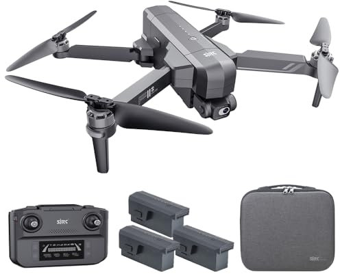 Teeggi SJRC F11S 4K PRO+ - Drone con fotocamera 4K HD per adulti, distanza di controllo 6 km, 2 assi, gimbal, 30 minuti di volo, motore brushless, quadricottero RC professionale, 3 batterie