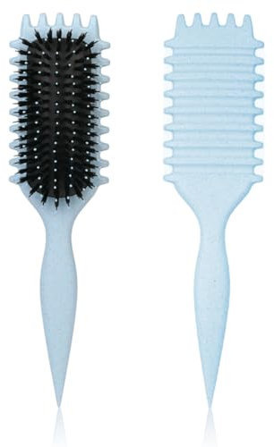 EIHI Lockenbürste,Curly Hair Brush,Locken Bürste Define Styling,Curl Defining Brush,Haarbürste Zum Entwirren Für Frauen(Blau)
