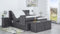 Boxspringbett Nado 200x200, DS-Dunkel Grau, 7-Zohnen Taschenfederkernmatratze, Ergoflex - Inklusive Aufbau - Deutscher Hersteller