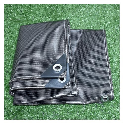 Hyuwdai Dicke, 0,25 mm Dicke, durchscheinende Schwarze PVC-Plane, Hundehütte, Unterschlupf, regensicheres Tuch, for den Garten, Sukkulenten, for Warmhalten, Sonnenschutz, Markise(2.4x2.9m)