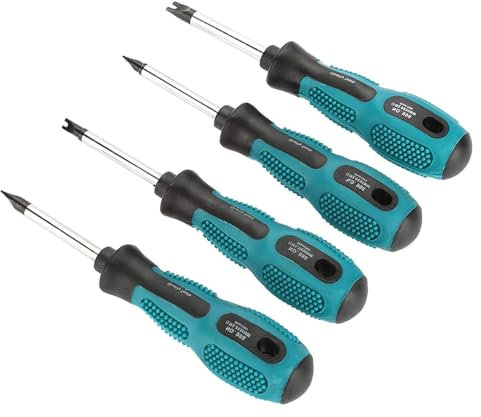 Funngy U Fork Screwdriver,4 PCS Precision Screwdriver Set Magnetic U Screwdriver Multifunctional Repair Tool Anti-Slip Screw Driver Screwdriver Hand Tool Set for Household Appliances Repair