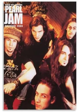 YAWRGJWRG Pearl Jam(1) Poster, dekoratives ästhetisches Leinwandposter, Wandkunst, Dekor, Wohnzimmer, modernes Familienschlafzimmer, Musik-Filmposter, 30 x 45 cm, ungerahmter Stil