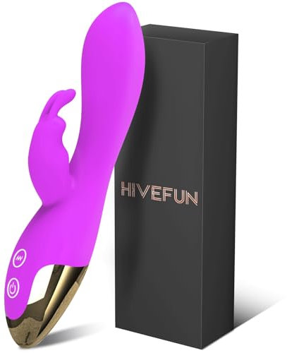 HIVEFUN Gode Vibro-masseur Sex Toýs Femme, Vibromasseurs Sex Toys Jouet Sexualité Couple, 10 Mode Sextoyse Femme Clitoridienne Dildo Stimulateur Silencieux Point G Clitoridien Anal Sextoy Couple