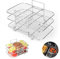Grille pour Friteuse à Air, Multifonction Trois Couche Empilable, pour Ninja Air Fryer AF300EU AF400EU