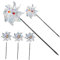 Happyyami 5pièces Moulin À Vent Réfléchissant Anti-Oiseaux Dispositif Dissuasion pour Jardin Patio Et Allée Outil De Protection Les Oiseaux Matériau