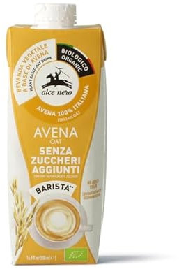Alce Nero Bevanda di Avena Biologica con Calcio, 500ml, Confezione da 6