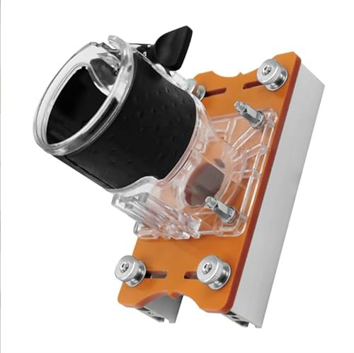 2 in 1 Fresatrice Verticale Legno Piastra di Base, Piastra di Base 2 in 1 per Fresatrice in Legno di Alluminio, per Trimmer da 65mm