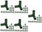 Toyvian 5 Ensembles Raccords Équerre pour Connecteurs Résistants pour Structures De Jardin Support 16 Pièces * 5