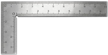 Edelstahl L Lineal Doppelseitenskala für Präzise Messungen – Quadratisches | Quadratisches Lineal L-Form – Schreinerwinkel – Mini 90 Grad Winkelmesser für Ingenieure Baufeld und Messaufgaben Kompakte