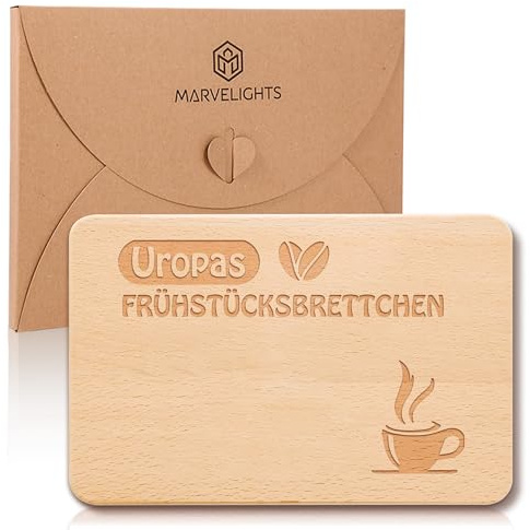 Frühstücksbrettchen für Uropa,Holzbrett mit Gravur für die beste Uropa Aller Zeiten,Geschenk Frauen,Geschenkidee ideal zum Geburtstag oder zu Weihnachten