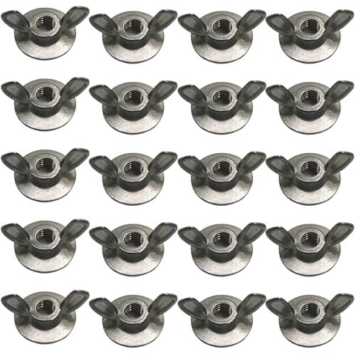 Patifirst Wing Nut Kit,1/4-Inch Steel Ergonomic Hardware Bolts Driver | Screw Nut | for Home Automotive Repair Furniture Adults Mens Dads