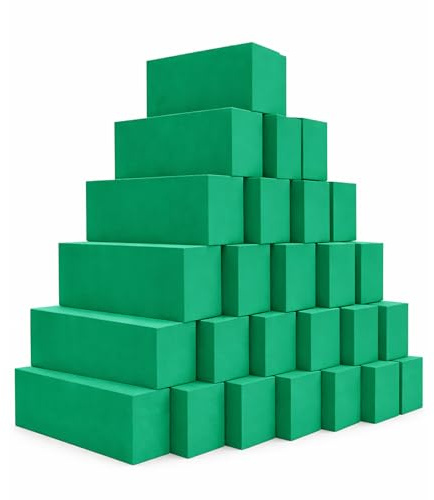 simpa 20PC Dry Floral Foam Bricks 23 x 11 x7.5cm Super Water Absorbent Florist Flower Arranging Supplies for Events, Weddings, Birthdays, Centerpieces, Bouquets and Decorations.