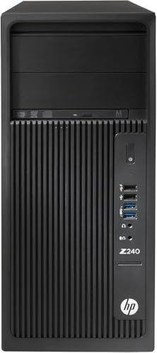 HP Z240 Torre Workstation PC de escritorio, Intel Core i5-6500T, 8 GB de RAM, 256 GB SSD, WiFi, Bluetooth, teclado QWERTY de EE. UU., Windows 11 Pro (reacondicionado)