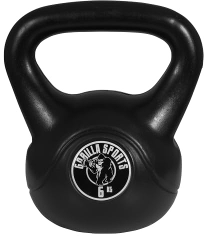 GORILLA SPORTS® Kettlebell 2–20 kg, einzeln oder als Set, aus Kunststoff | Bodenschonende Kugelhantel für drinnen und draußen, mit oder ohne Ablage; Schwunghantel, Kugelgewicht
