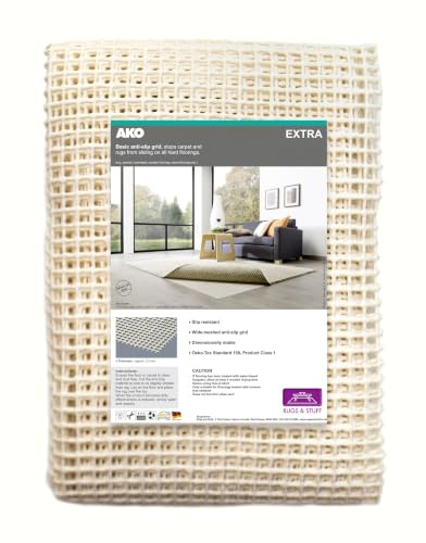 Rugs & Stuff - AKO Extra - Anti Slip Rug Gripper Pad Anti Skid Underlay for Hard Floors - Washable - 80 x 150cm
