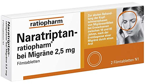 NARATRIPTAN-ratiopharm bei Migräne Filmtabletten 2 St
